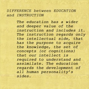 Difference between Education and Instruction