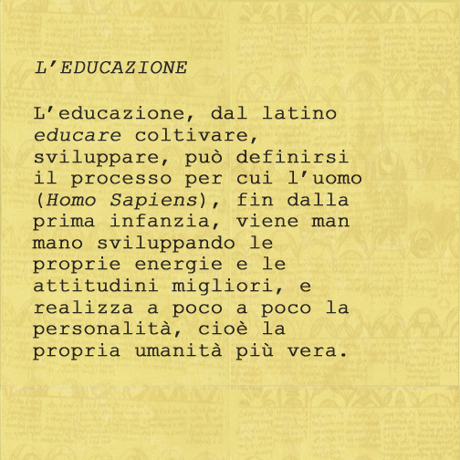 L'Educazione